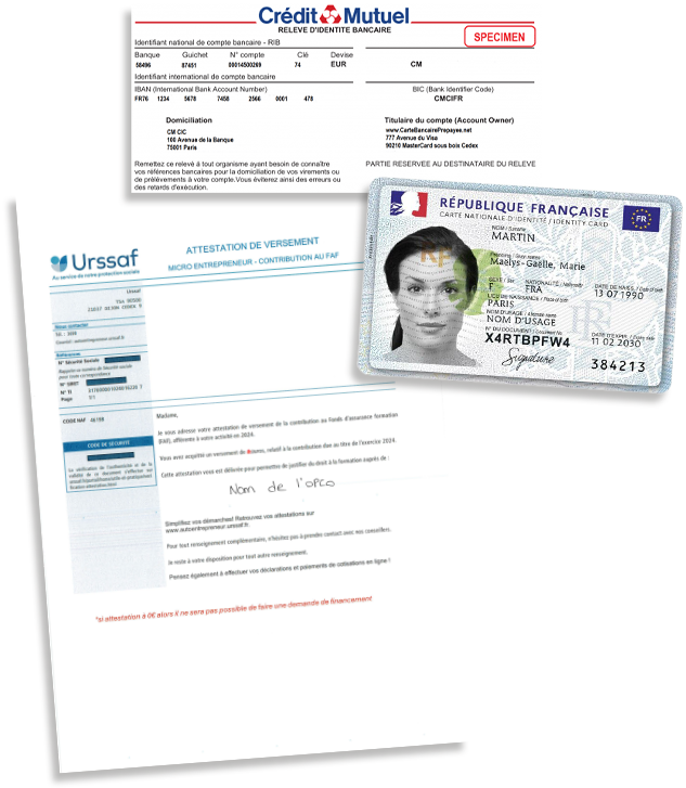 Illustration du dossier de financement