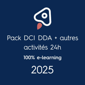 Visuel du pack complémentaire DCI 7h DDA 15h et autres activités 2h en e-learning – Axelerance