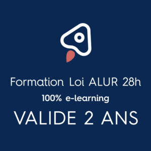 Visuel de la formation Loi ALUR 28h en e-learning pour professionnels de l’immobilier, formation continue valide 2 ans – Axelerance