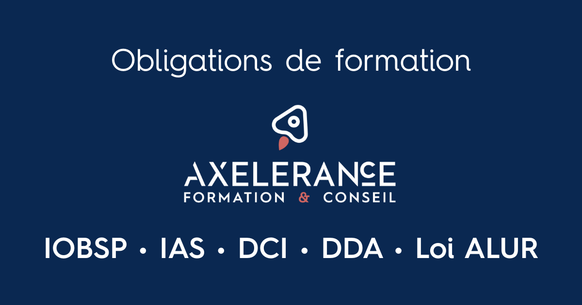 Visuel sur les obligations de formation Axelerance